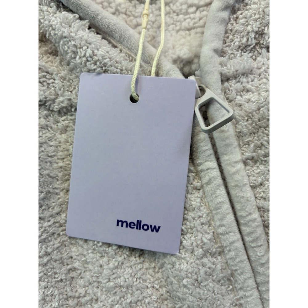 MellowSoft Zip-up Hoodie Super Soft Full Zip Fleece Long Sleeve Cozy Lilac XL - Picture 8 of 13